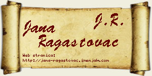 Jana Ragastovac vizit kartica